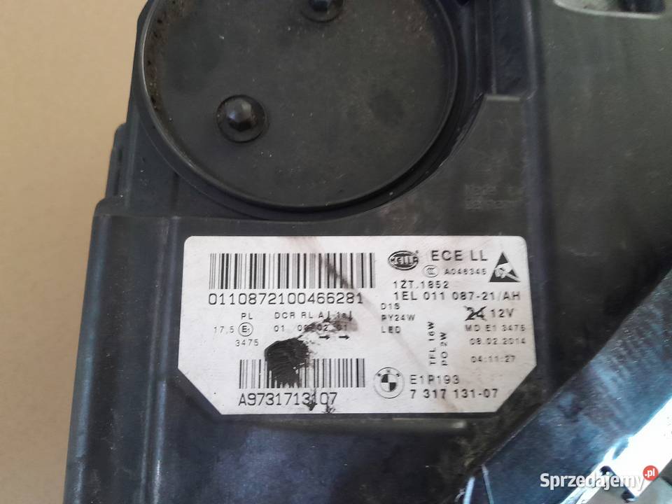 Lampa przednia lewa BMW F10F11 1el 011 087 21ah lubuskie Krosno Odrzańskie