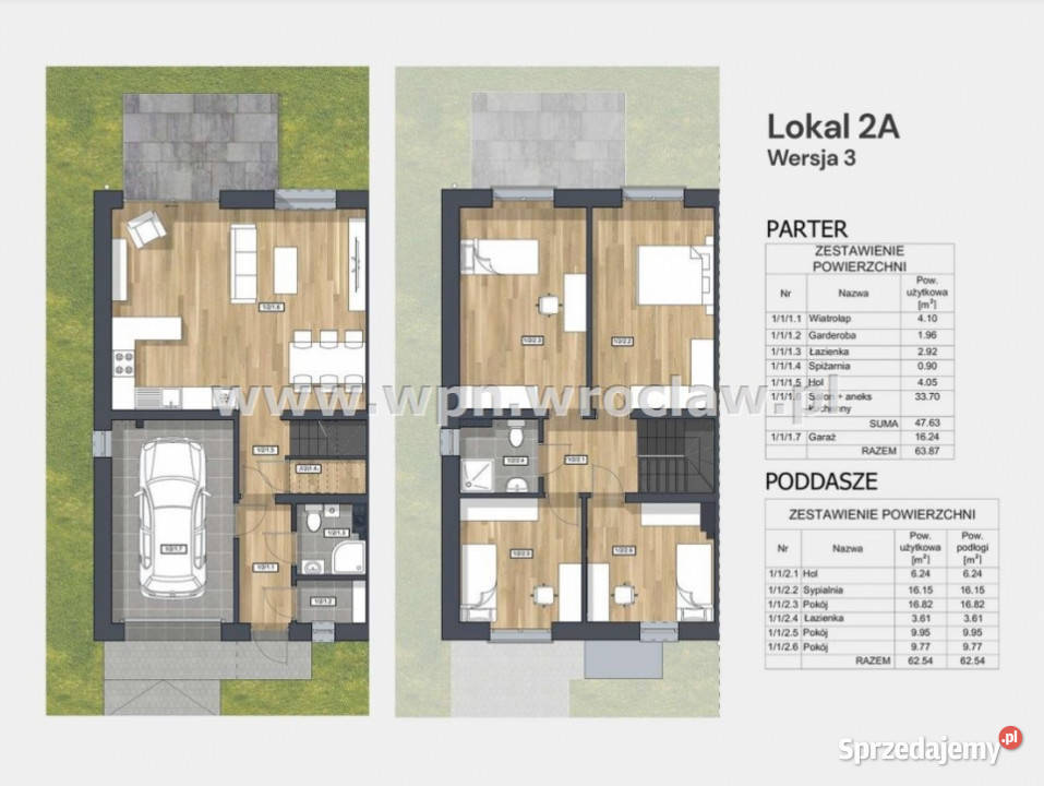 Dom bliźniak JelczLaskowice 1264m2 Sprzedaż Jelcz-Laskowice