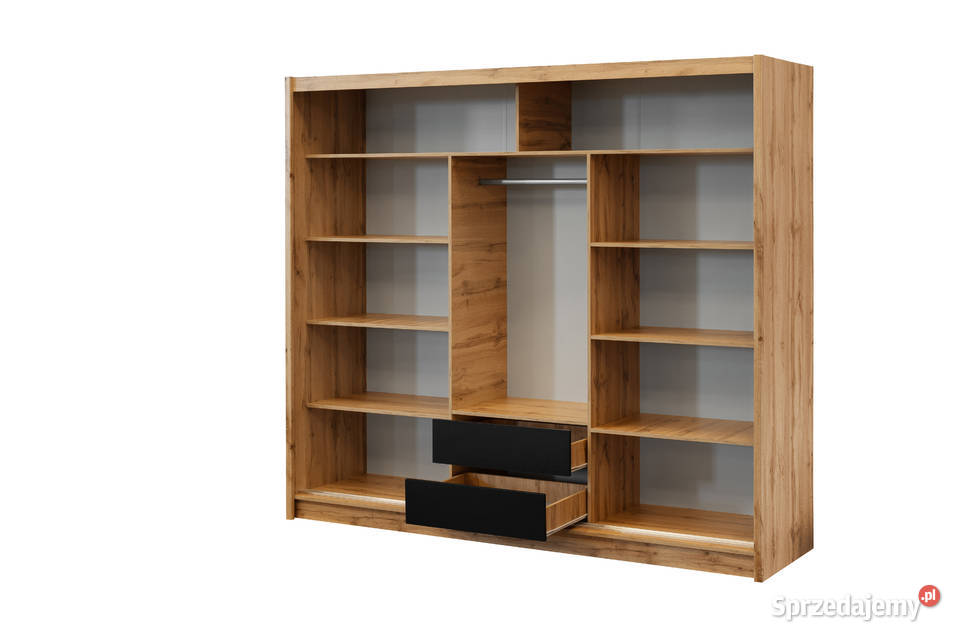 Szafa przesuwna London 250x215x61 lamele lustro Wieruszów