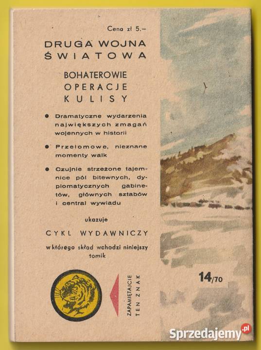 ŻÓŁTY TYGRYS ATAK NA ZAPLECZE 1970 STAN 12 Łódź