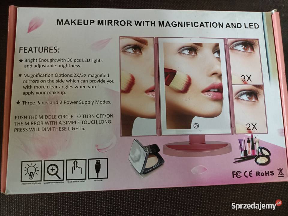 Lustro kosmetyczne z oświetleniem LED Staszów