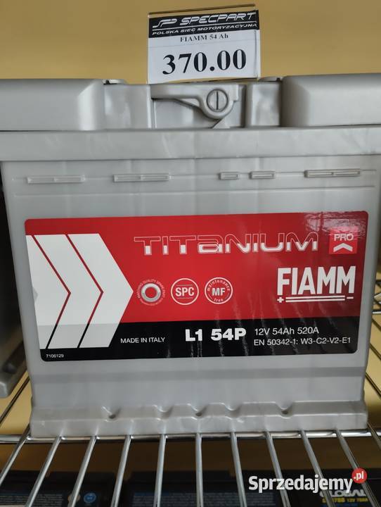 Akumulator FIAMM TITANIUM PRO 12V 54Ah 520A P