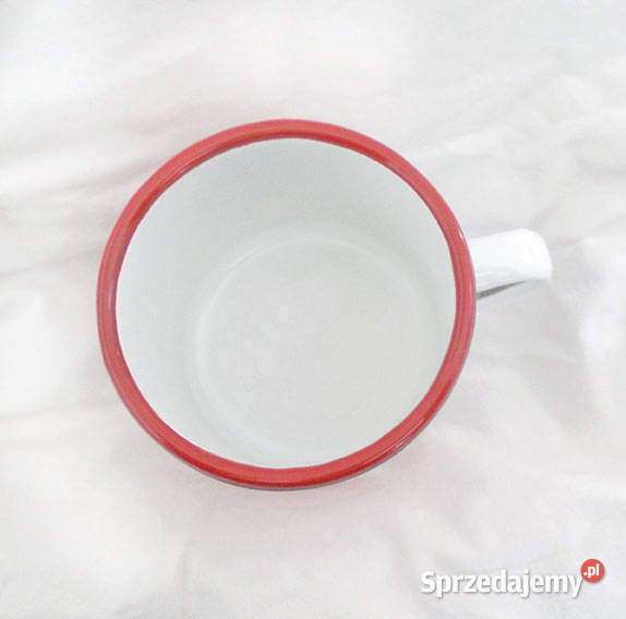 prl emaliowany kubek w groszki prl metalowy Bydgoszcz