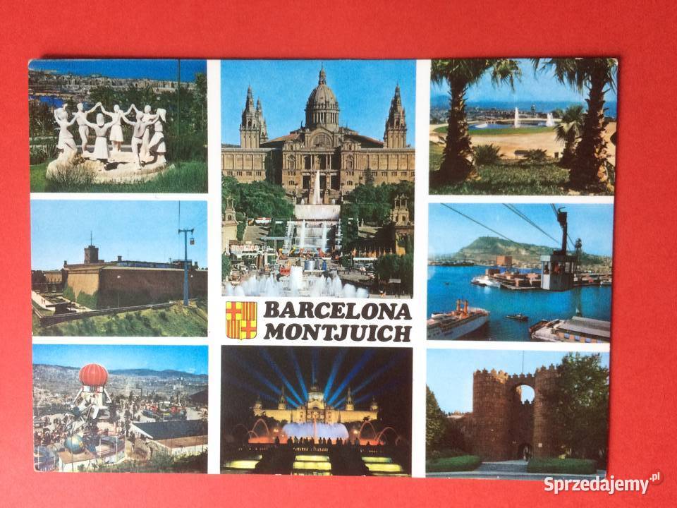 516 Widokówka Barcelona Montjuich Szczecin