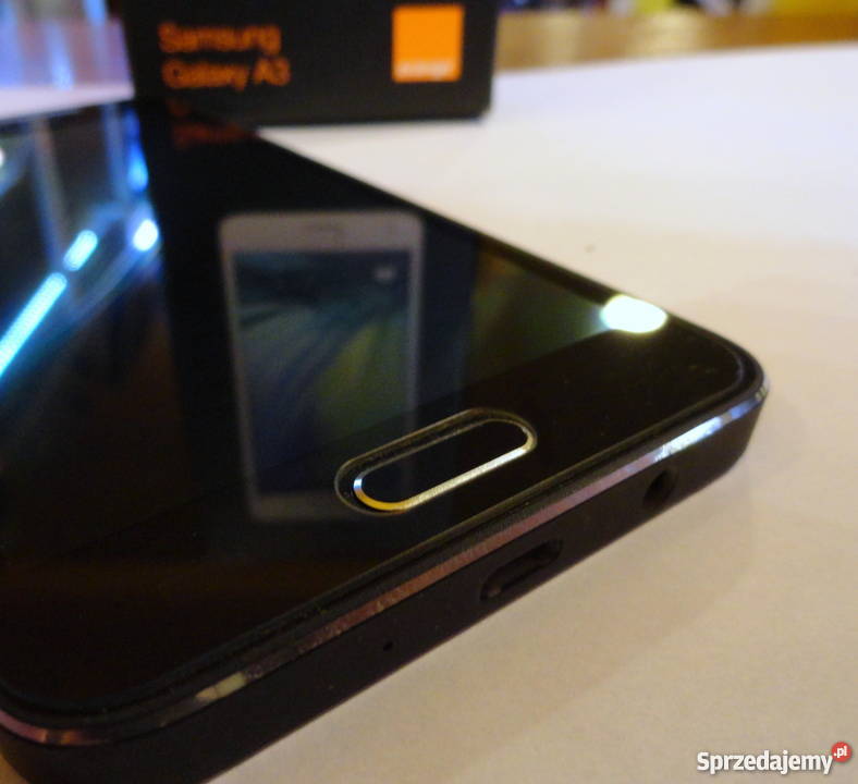 Samsung GALAXY A3 Idelany SZKŁO GW ORANGE