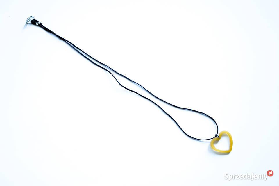 Wisiorek serduszko z żywicy epoksydowej kolor Warszawa