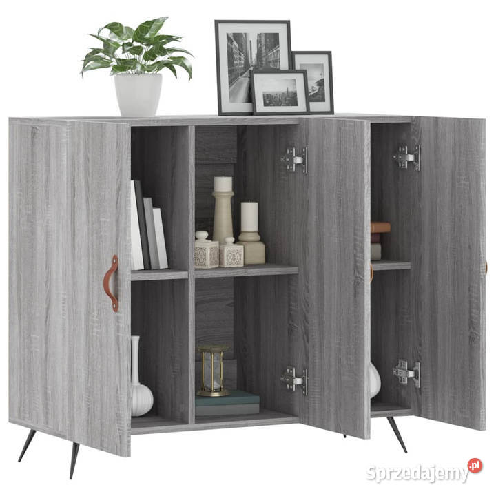 Szafka szary dąb sonoma 90x34x80 materiał Warszawa