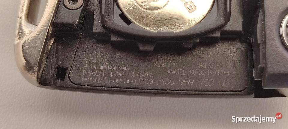 VW TIGUAN II KLUCZYK PILOT 5G6959752DD sprzedam