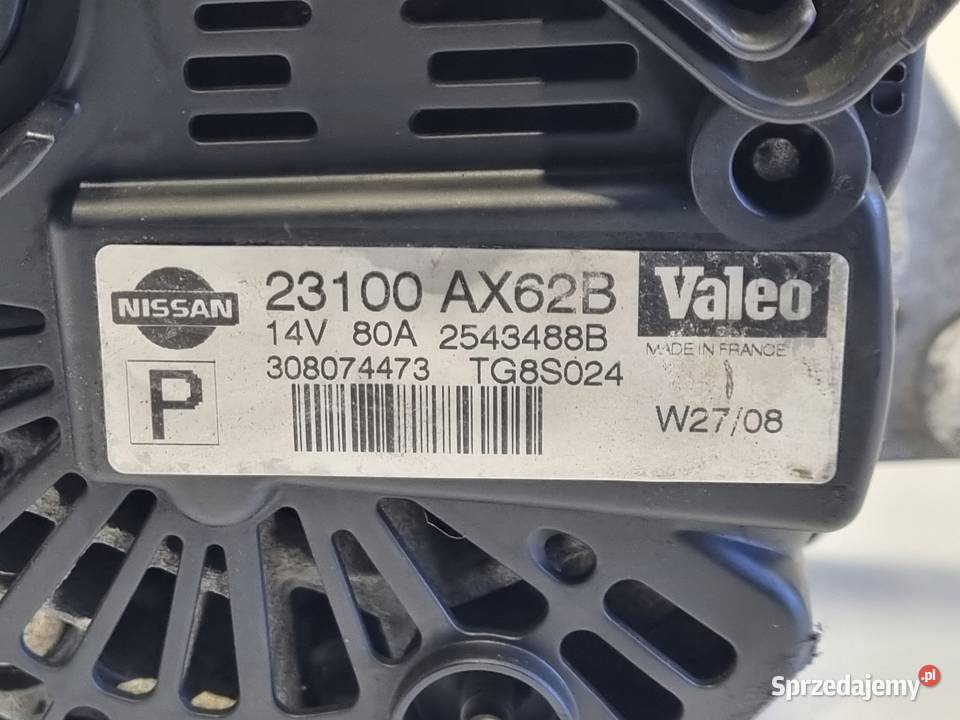 ALTERNATOR Nissan Micra K12 12 16V valeo Rudka