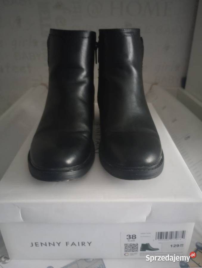 Krótkie kozaczki dodatki złote ocieplane Szczecin