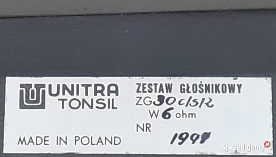 Tonsil ZG30CS2 Dynamic Speaker HX50Altus Biała