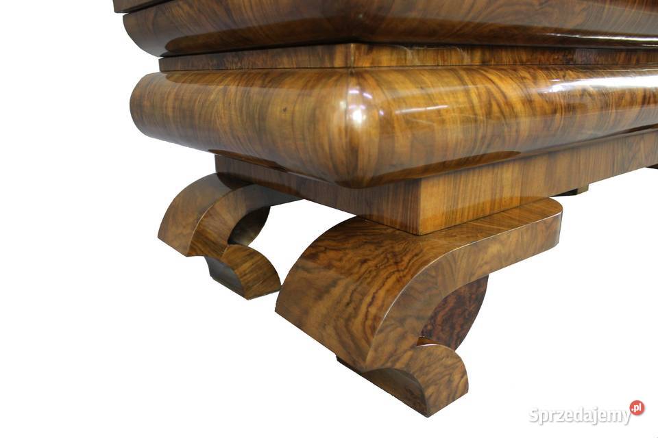 Unikatowy barek pomocnik art deco renowacji Zielonka