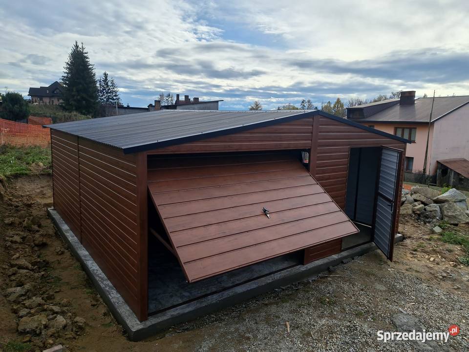 Garaże blaszane 9x5 w kolorze drewnopodobne Kościerzyna