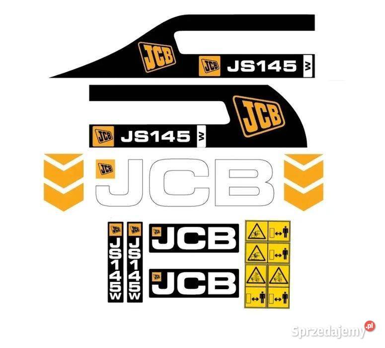 Naklejki oklejenie naklejka JCB JS145W Zamiennik Janików