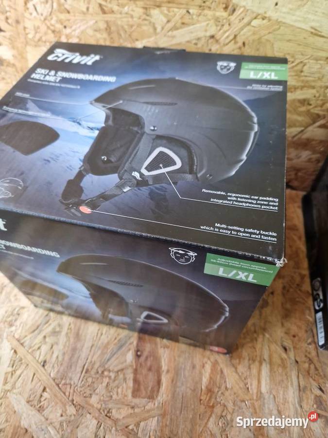Kask narciarski snowboardowy Crivit biały czarny Głogowa