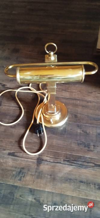 Mosiężna lampa gabinetowa bankierska Kraków