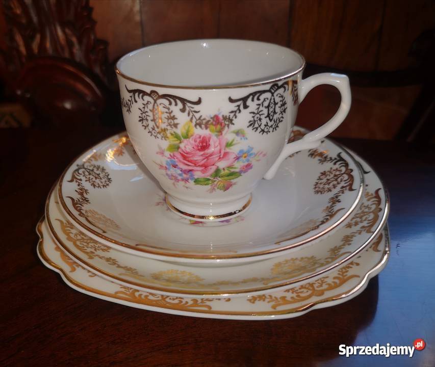 Spodek England 22 ct złotem malowana Zach Porcelana i szkło Porcelana i szkło Gdańsk