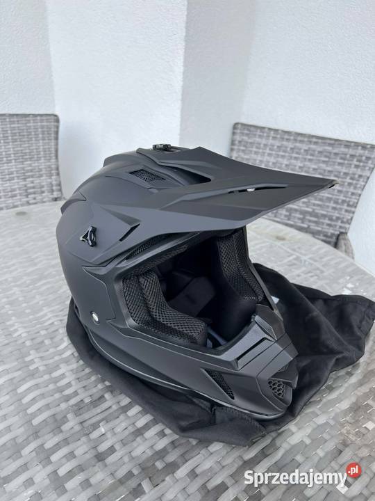 Kask Cross Raven Airborne Evo Matowy Czarny S małopolskie Wolbrom sprzedam