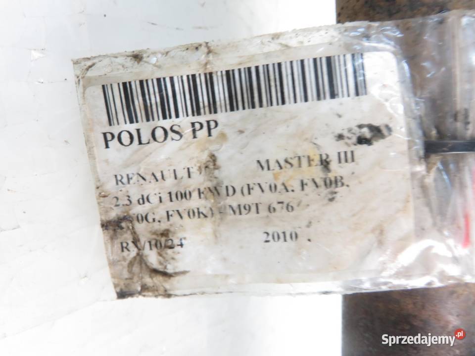 PÓŁOŚ PRAWA PRZEDNIA RENAULT MASTER III 23 dCi