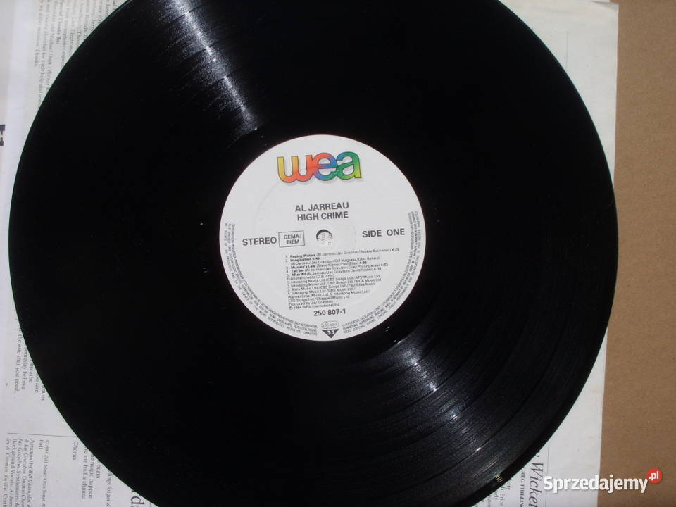 Winyl LPALO JAREAU HIGS CRIME WEA 1984 R Płyty i kasety