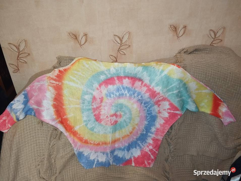 Luźny sweterek super kolory i SM Moda i Styl
