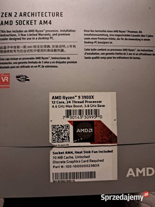 CHŁODZENIE AMD RYZEN AM4 Wraith PRISM RGB