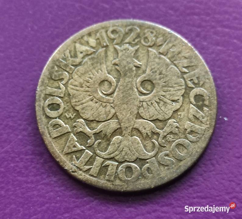 Moneta przedwojenna Sanacja II RP 5 groszy 1928 Numizmatyka Pruszków