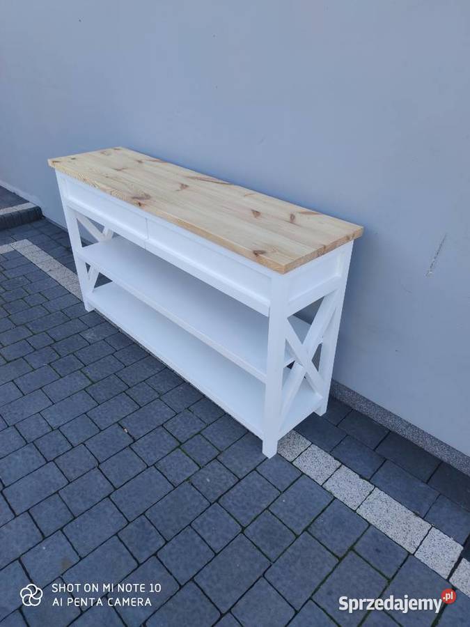 Konsola drewniana styl prowansalski Szadek