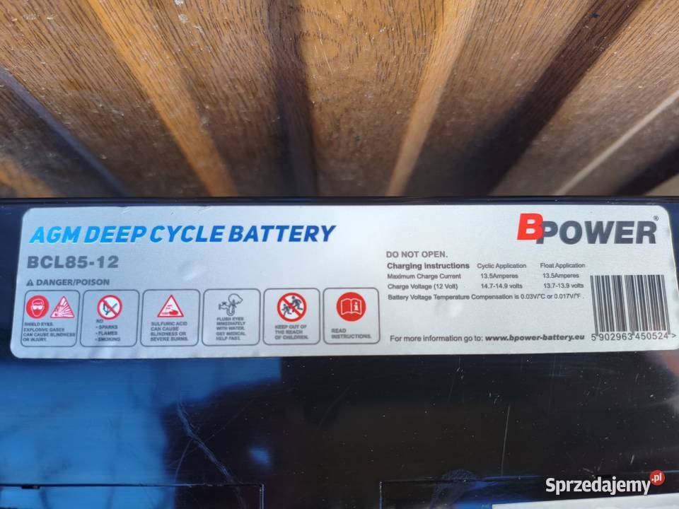 AKUMULATOR 12V 85Ah AGMVRLAŻELOWYDO Trzeciewiec