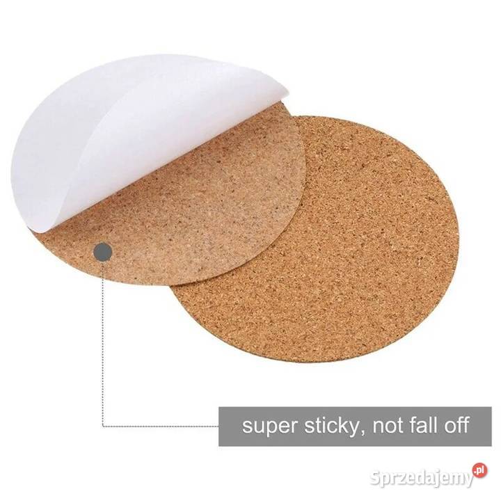 Korkowe podkładki podstawki samoprzylepne Płock