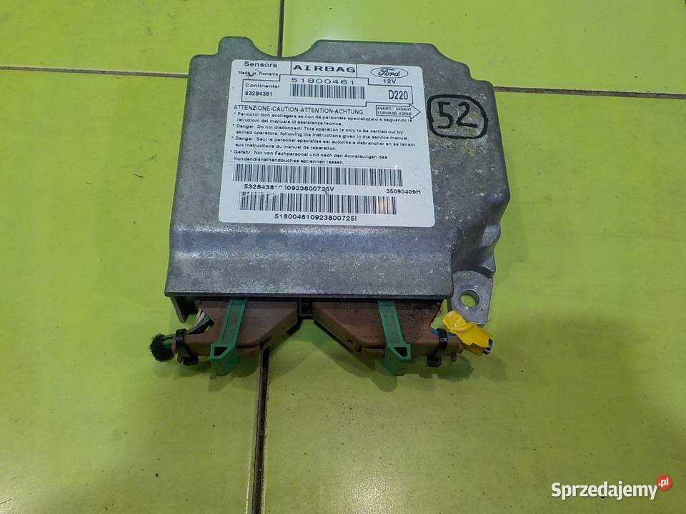 FORD KA MK2 II 12 B 09r 3D modul sensor AIRBAG Suków