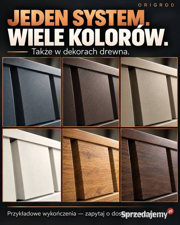 ORIGROD ogrodzenie lamelowe 2 m do samodzielnego Kolnik