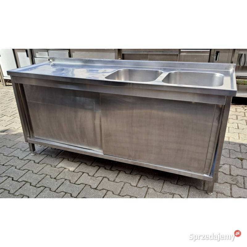 Zlew 2 Komorowy z Szafką Drzwi Suwane 1806085 Nowe Skalmierzyce sprzedam