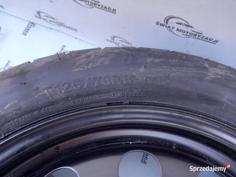 GOLF AUDI SEAT ALTEA koło dojazdowe 12570 R16 Kielce sprzedam