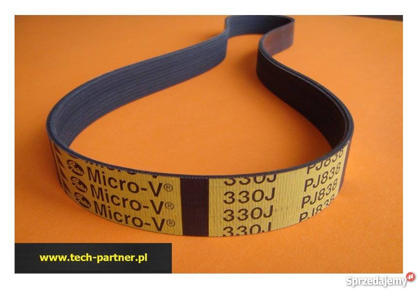 Pasy zębate klinowe wielorowkowe okrągłe płaskie współpraca