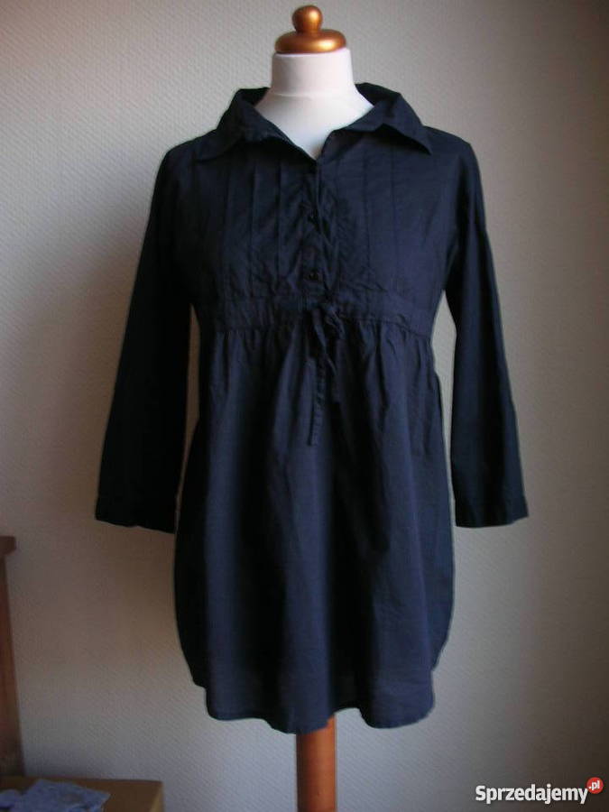 Bluzka odcinana pod biustem ciążowa granatowa 40 Rozmiar 40(L) mazowieckie Warszawa