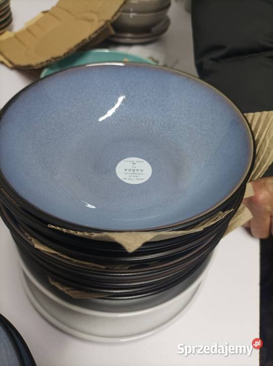 Talerz kubek miska ręcznie malowane Sterdyń