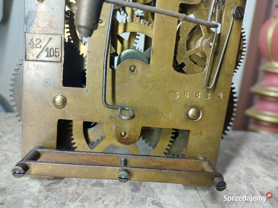698 Mechanizm starego zegara ściennego FMS 55006 sprzedam