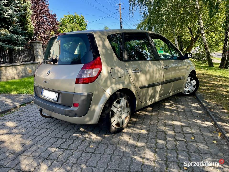 ŁadnyRenaultScenicII2005r19DieselHakPanoramaBogat wspomaganie kierownicy Scenic łódzkie Zduńska Wola