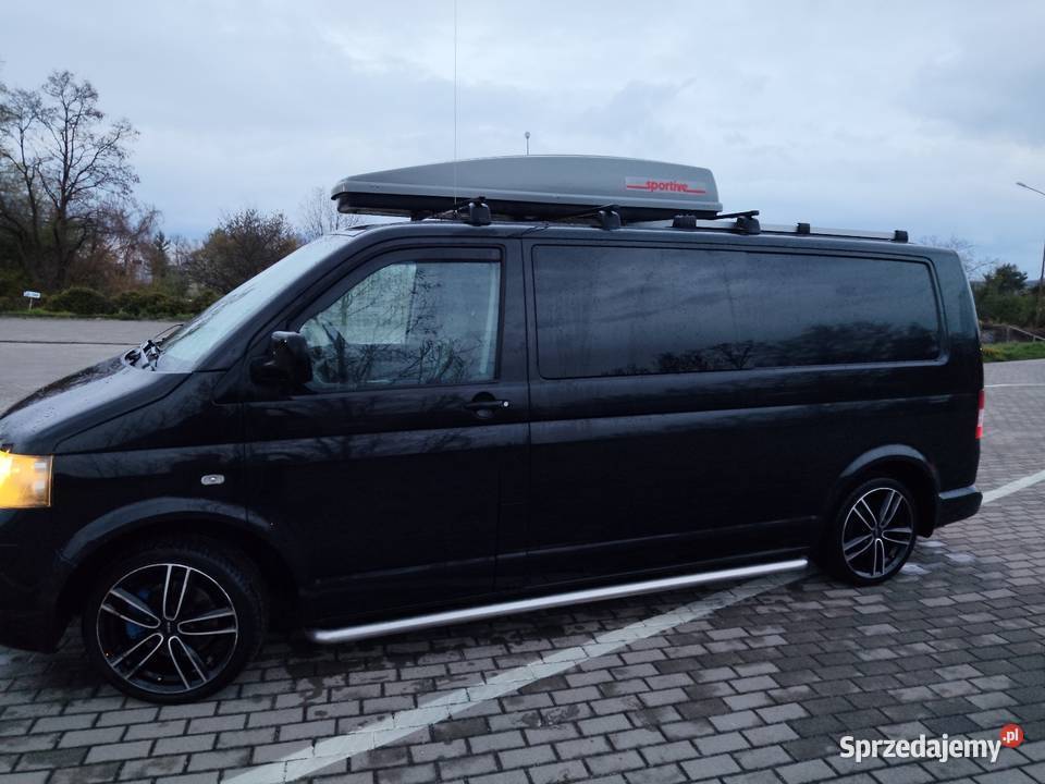 VW t5 kamper czarny Transporter Sobótka