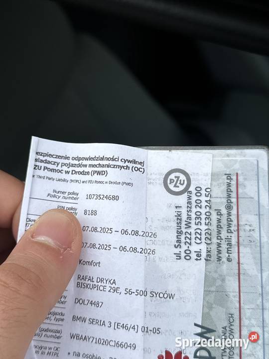BMW E46 20 benzyna stan manualna Warszawa