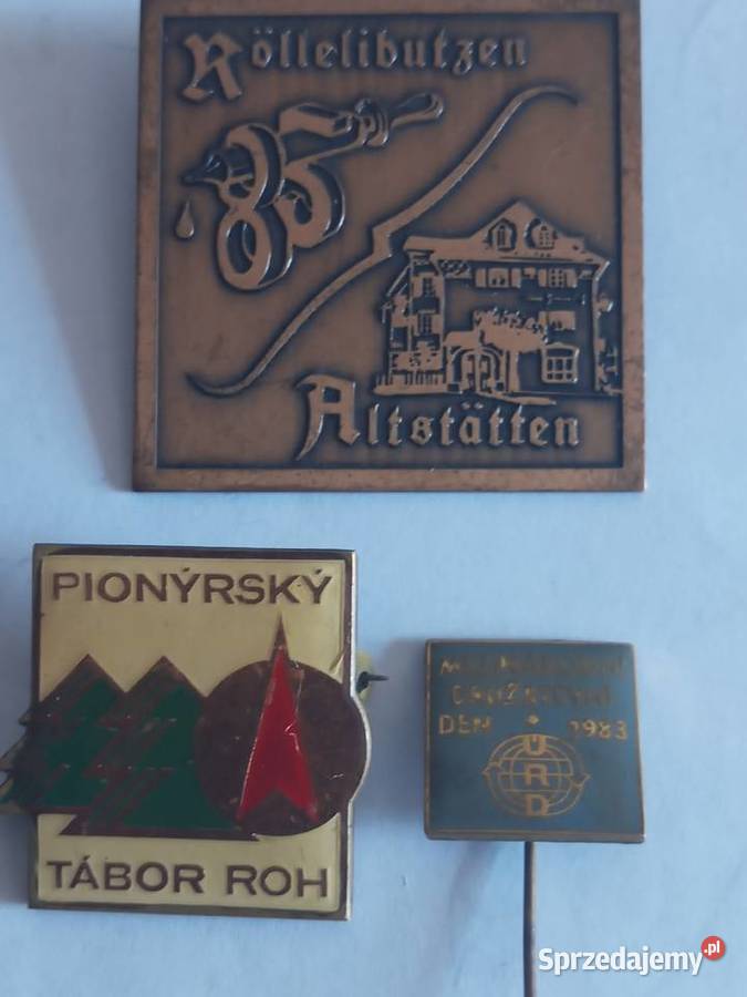 ZESTAW 2 3 PRZYPINKI Szczecinek