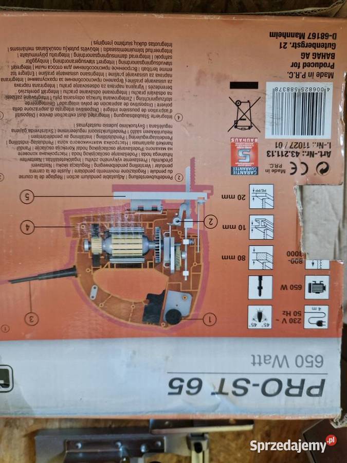 WYRZYNARKA prost65 marki Einhell toolson 650 wat