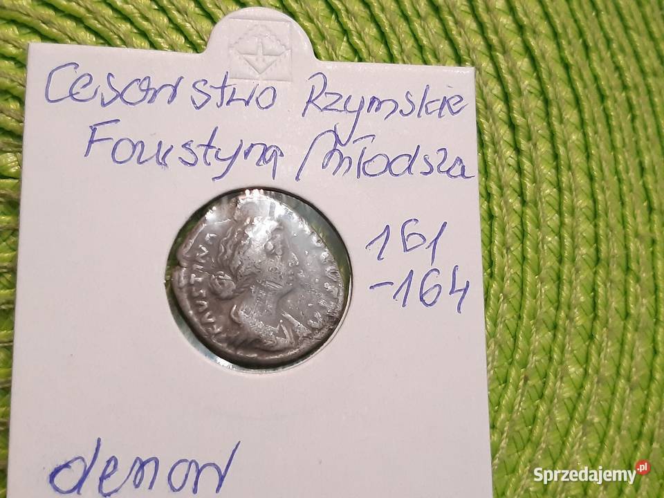 moneta srebrna denar Cesarstwa Rzymskiego cesarz Łomża sprzedam
