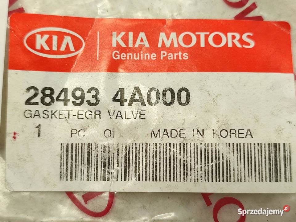 USZCZELKA ZAWORU AGR KIA SORENTO I 25 CRDI