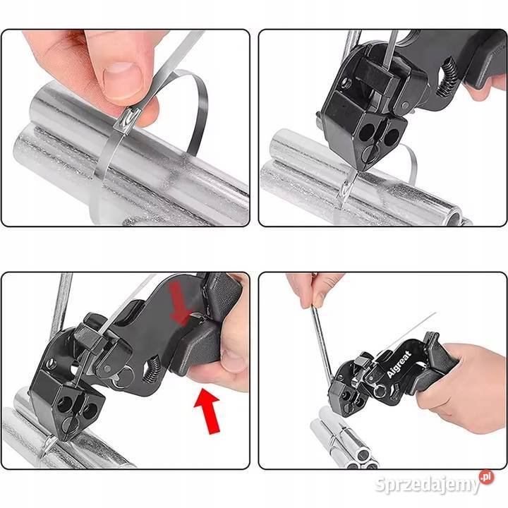 Zaciskarka do Opasek Stalowych z Ucinarką 100 Ludźmierz