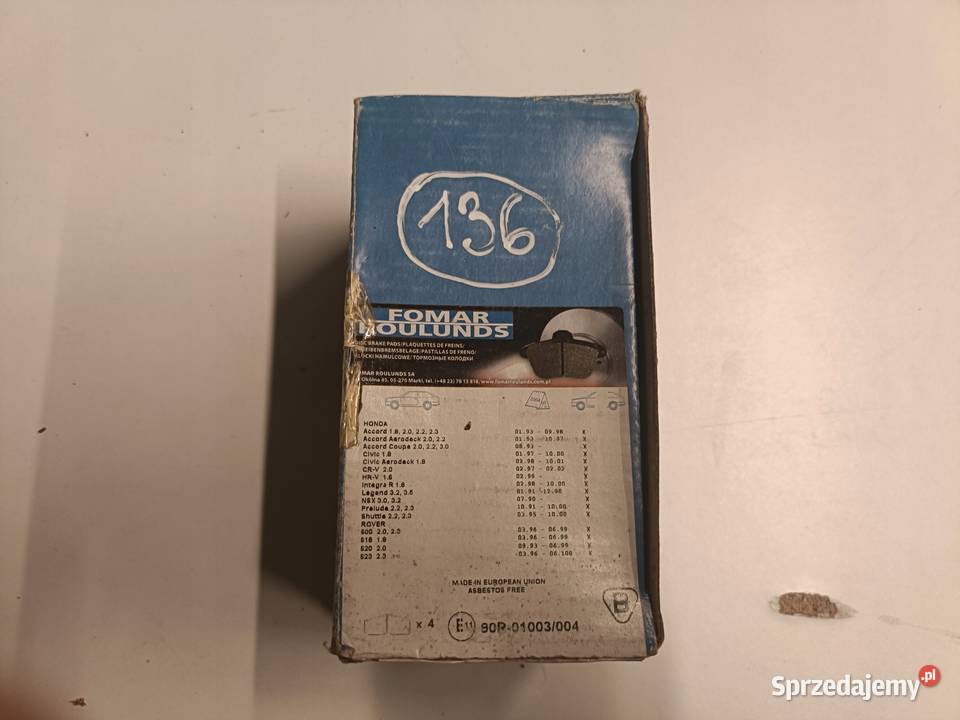 Honda Accord V Civic VI CRV I HRV I PRZEDNIE lubelskie Rudka