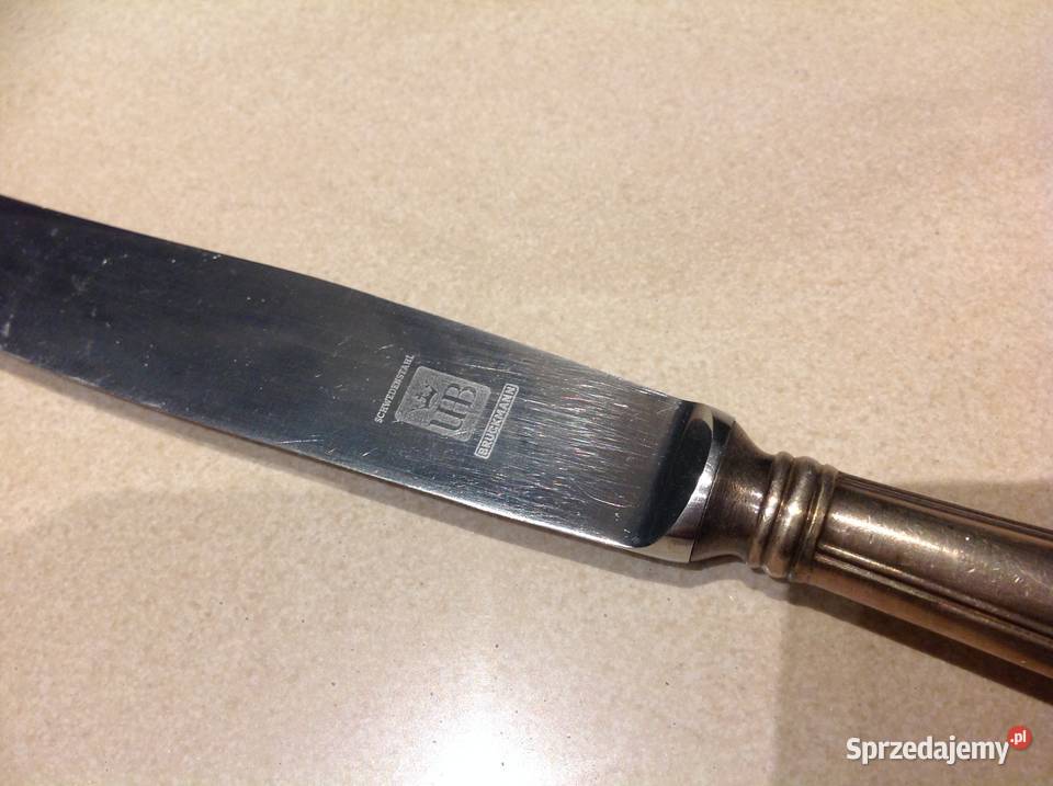 Stary srebrny Nóż BRUCKMANN UB SCHWEDENSTAHL Nowa Sól