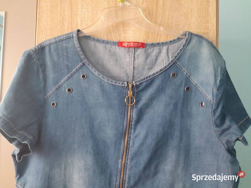 Dżinsowa sukienka rozmiar 44 firmy River Flower Spódnice i sukienki Siewierz