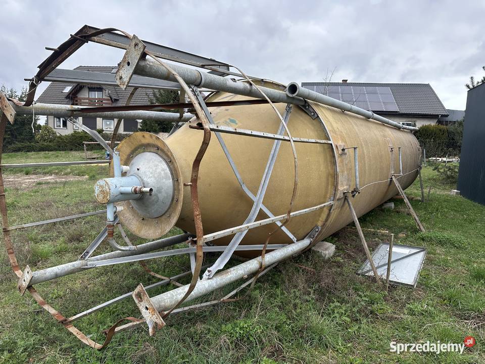 Silos paszowy Zbiornik na zboże granulat 40 m3 Paterek